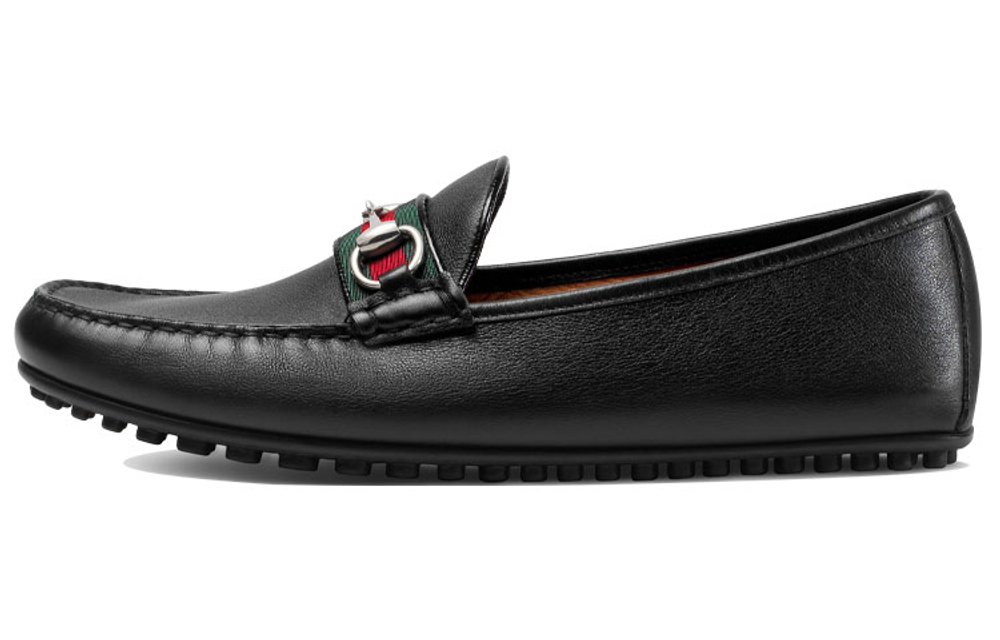 GUCCI Horsebit Leather Loafers