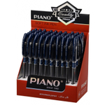 Ручка шариковая, масляная, Piano, синие чернила, серия "Maxriter", прозрачный корпус, 50 шт