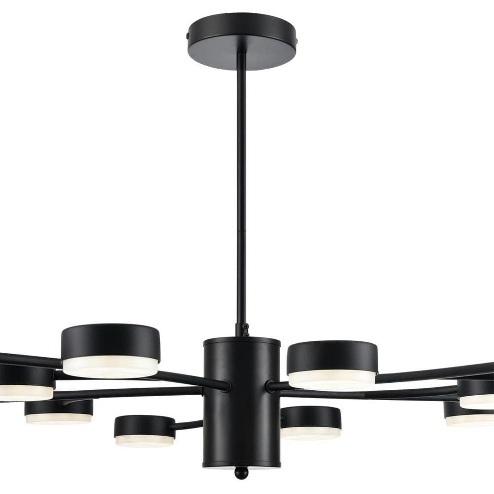 8117/15 COMFI LN25 195 черный, металл Люстра LED GX53 15*7W 220V TORINA