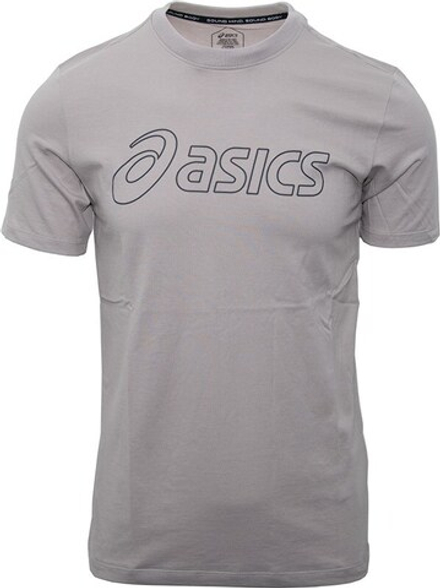 Мужская теннисная футболка Asics Logo Short Sleeve T-Shirt - moonrock/Графит grey