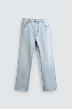 ZARA ДЖИНСЫ FLARE FIT, ГОЛУБОЙ