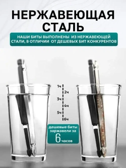 Набор торсионных бит для шуруповерта магнитные 5 шт