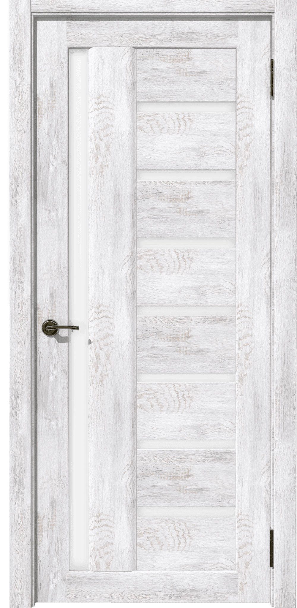 Дверь межкомнатная Рада В Ель Альпийская остекленное полотно