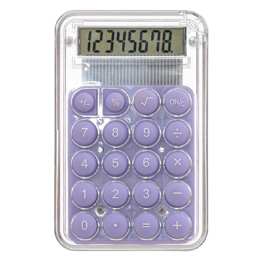 Калькулятор карманный Dexin 8 Bit, на батарейке, 8-разрядный, размер 8,5*5,5*0,8 см