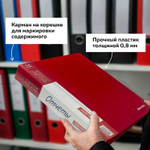 Папка 60 вкладышей BRAUBERG стандарт бордовая 0 8 мм (4 штуки в упаковке)