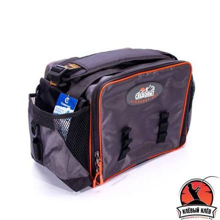 Сумка рыболовная &quot;СЛЕДОПЫТ&quot; Lure Bag L, 40х25х21 см, цв. серый + 5 коробок Luno 20/4/