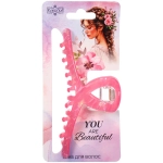 Заколка - краб для волос «AKS-EMPIRE», петля, микс 6 цветов, 11*4,5см