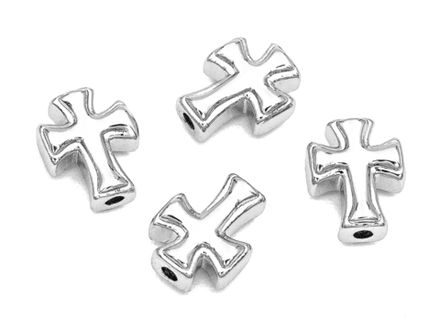 Бусины "Крест" 9.5мм