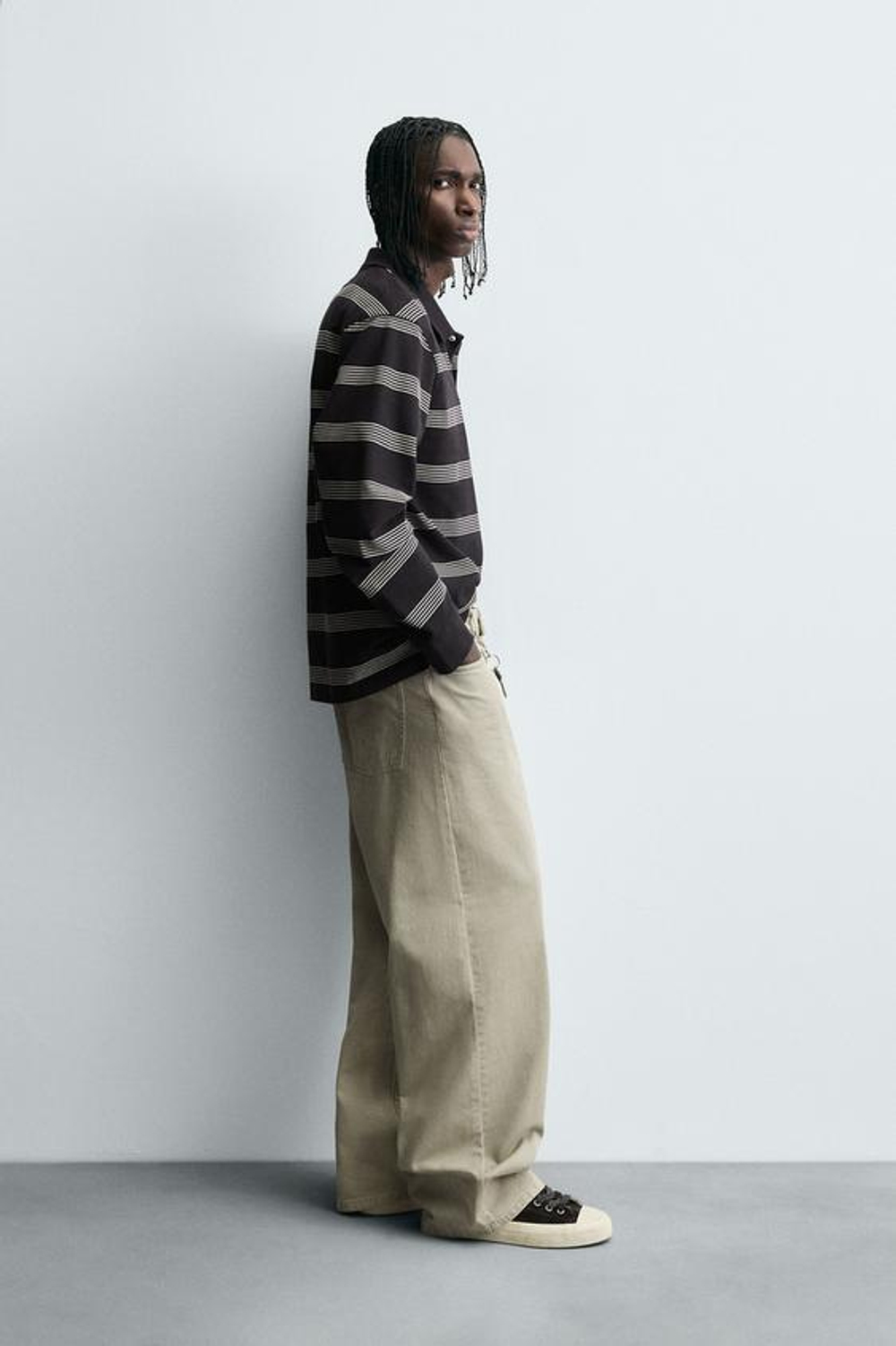 ZARA ДЖИНСЫ BAGGY FIT, ХАКИ