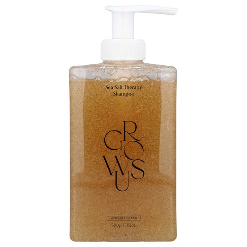 GROWUS, Терапевтический шампунь с морской солью, свежий морской ветер, 500 г (17,63 унции)