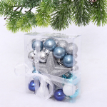 Набор ёлочных украшений «Brilliant pirouette» 30 предметов, Голубой/Синий/Серебро