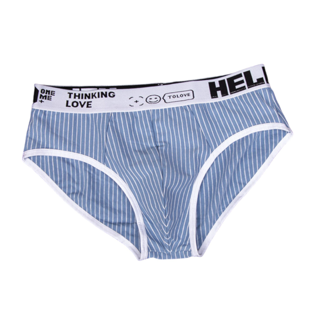 Набор из 4 мужских трусов-брифов в тонкую полоску (Размер: 4X) (Цвет: разноцветный)