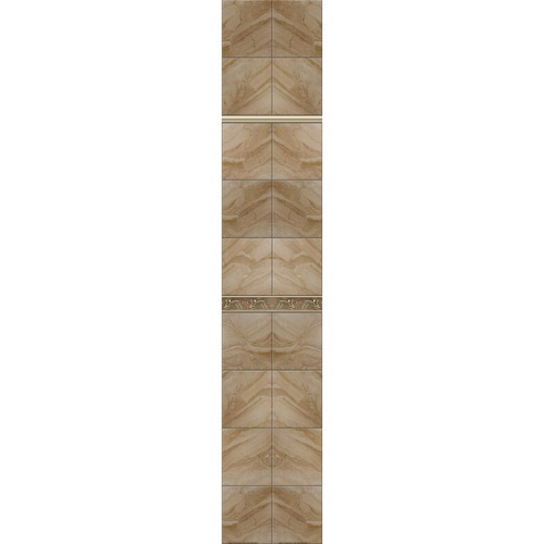 Панель ПВХ фотопечать с глиттером Джордан Бежевый 2700х250мм