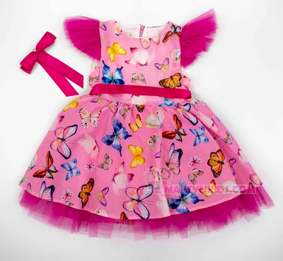 платье Бабочки бант 3914