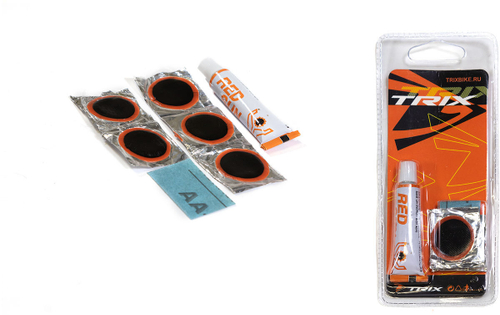 Аптечка TRIX клей 5 мл, заплатки: D25мм-5 шт., наждачка-1 шт.