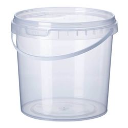 Ведро 11 л прозрачное с крышкой  d-290 (25шт в кор)