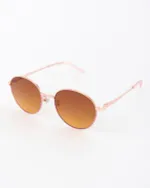 Очки солнцезащитные Spunky Round 2 Gold-Pink. gradient brown