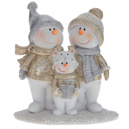 GAEM Фигурка декоративная "Снеговики", L10 W4 H11 см