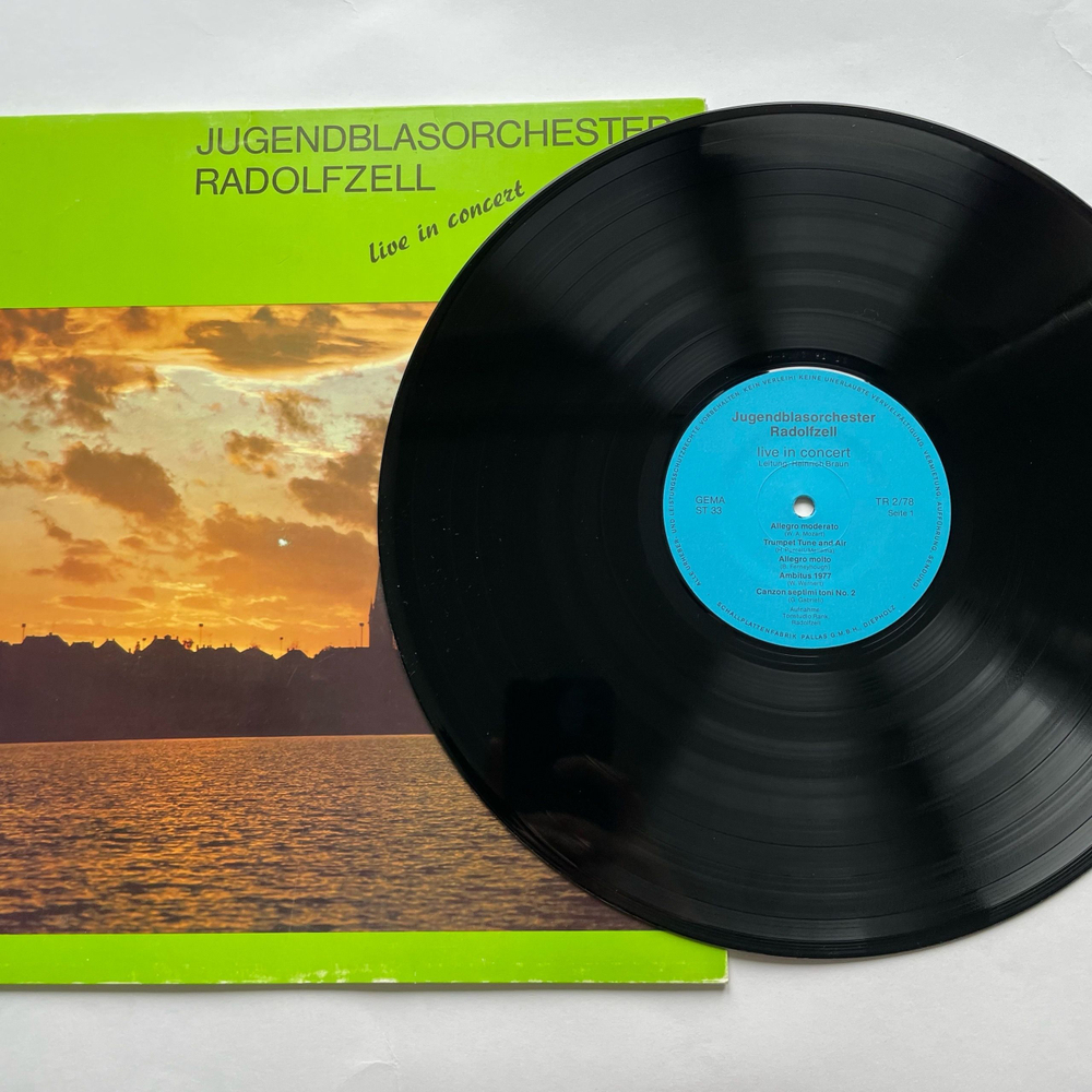 Винтажная виниловая пластинка LP Сборник Классческой Музыки Jugendblasorchester Radolfzell Live In Concert (Германия 1978)