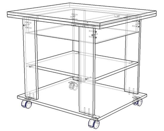 Стол журнальный ФЛЭТЧЕР /600*600*700/ дуб интра / дуб интра