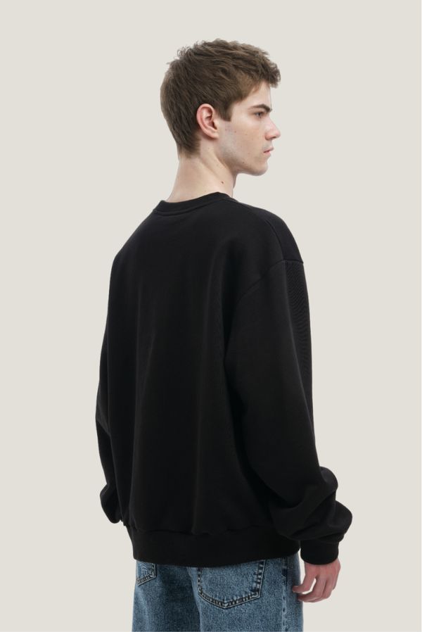 Толстовка Оверсайз черная - фото 6