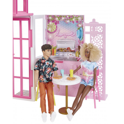 Кукольный домик Mattel Barbie, с мебелью и аксессуарами, HCD47