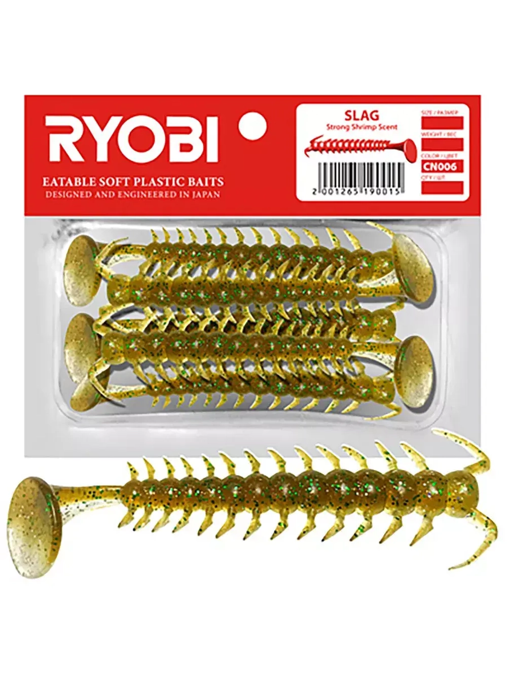 Мягкая приманка риппер SLAG (36mm), упк. 8 шт.