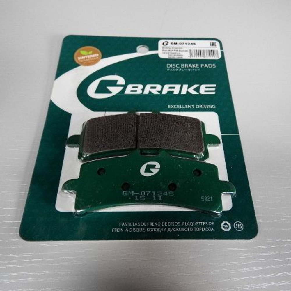 Колодки тормозные GM-07124S G-brake (MCB792, FDB2218)