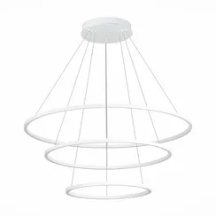 ST605.503.114 Cветильник подвесной SMART ST-Luce Белый/Белый LED 1*114W 2800-6500K AURA
