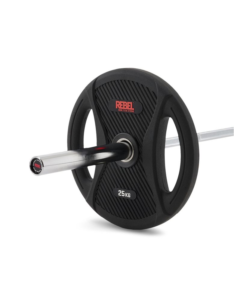 Штанга олимпийская 175 кг  REBEL (диски с двумя хватами, хромированный гриф нагрузка до 315 кг)