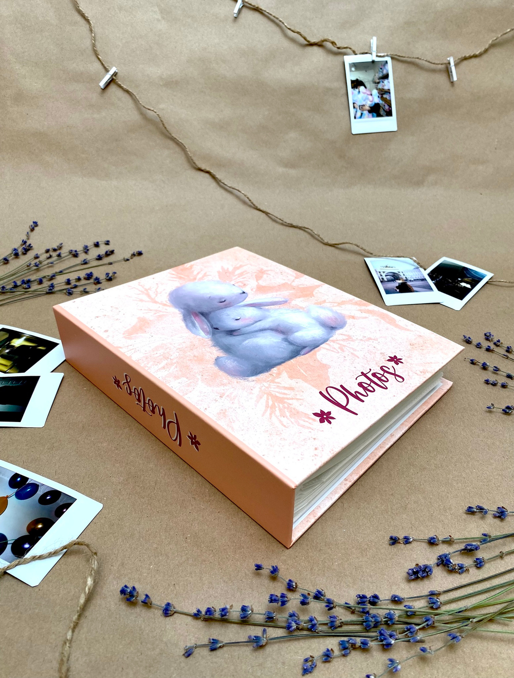 Фотоальбом на 200 фото 10х15 см, пластик. листы bunny life Заячья жизнь