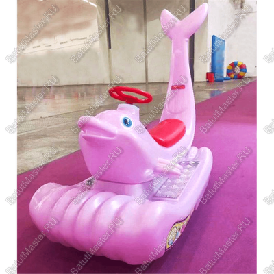 Парковый электромобиль «Дельфинчик-морячок», розовый