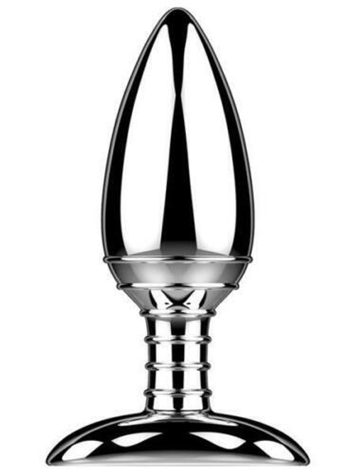 Металлическая анальная вибропробка Cestos - 10,8 см.