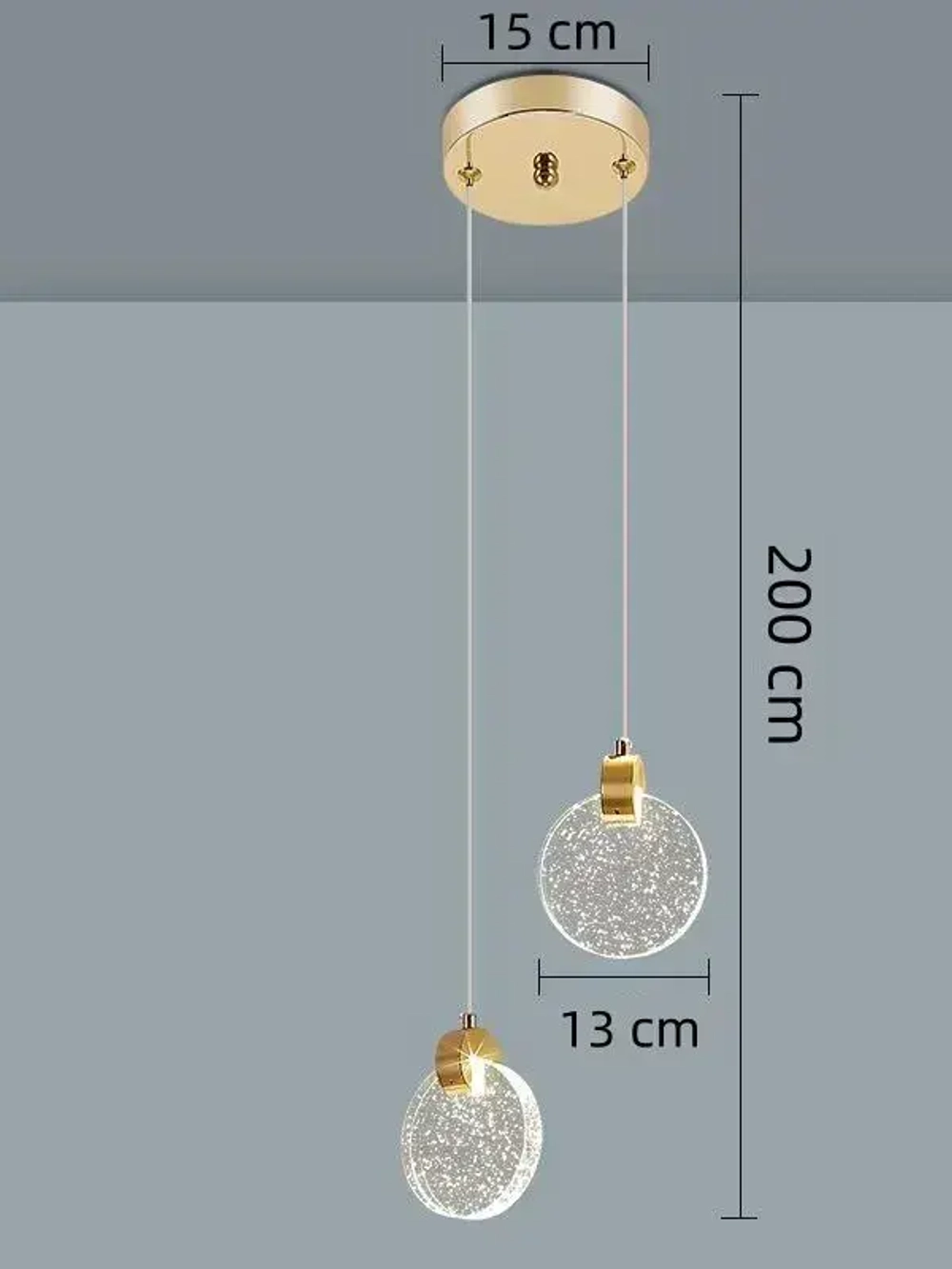 Хрустальная люстра; Люстра подвесная; светодиодный LED 3 режима освещения (3000-6500 К);