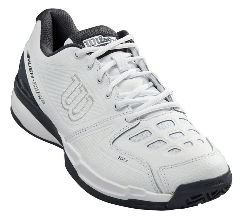 Мужские кроссовки теннисные Wilson Rush Comp LTR - белый, черный