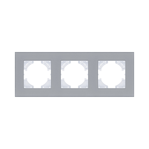 Рамка 3-постовая, стекло серый Kollinger Reflex MG RM3GY