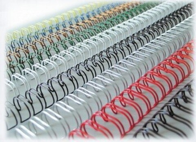 Пружина металлическая 6,4 мм (1/4), шаг 3:1, черная, сшивает 45 листов, 100 шт/уп