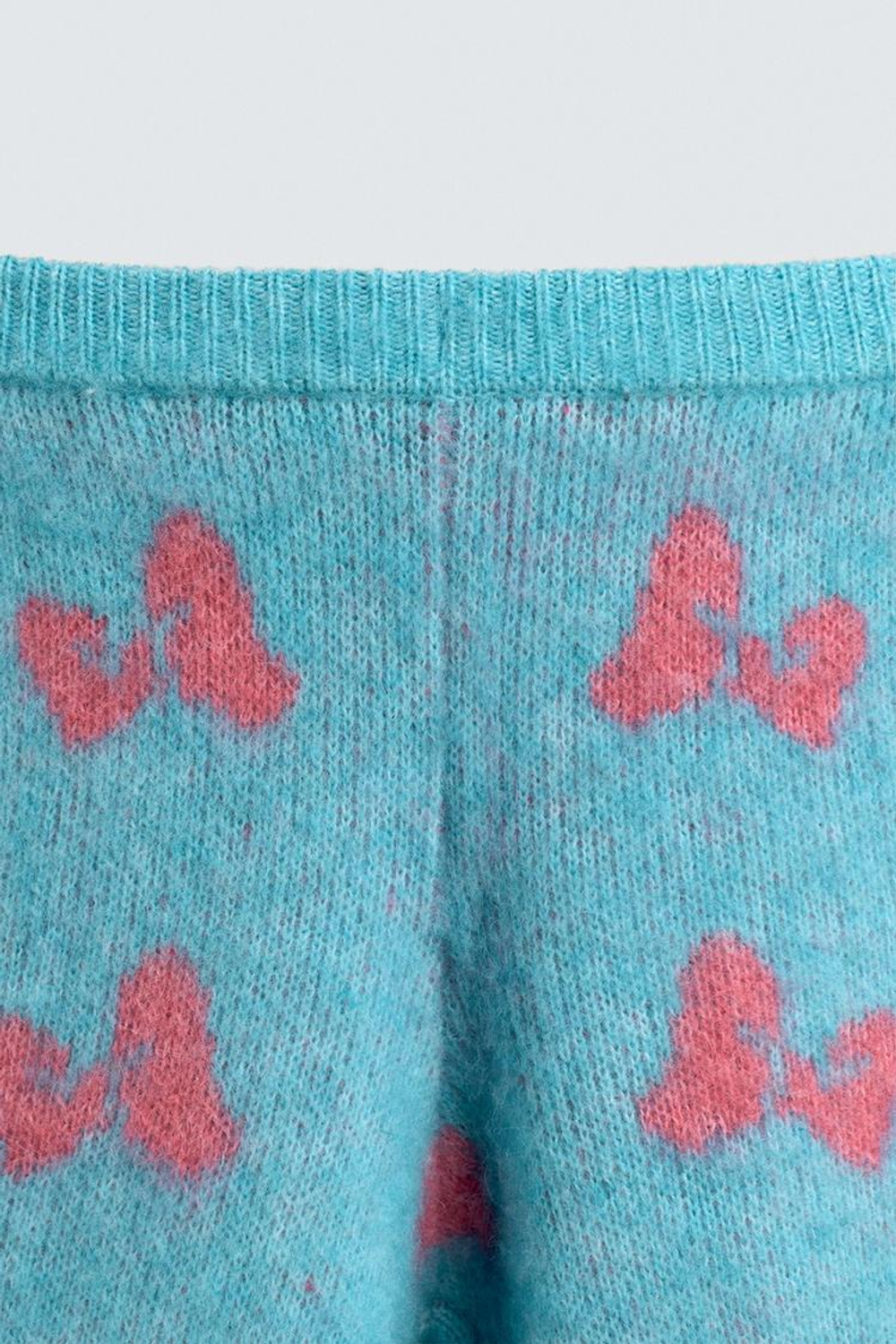 ZARA X DISNEY ТРИКОТАЖНЫЕ БРЮКИ, ВОДЯНИСТО-ГОЛУБОЙ