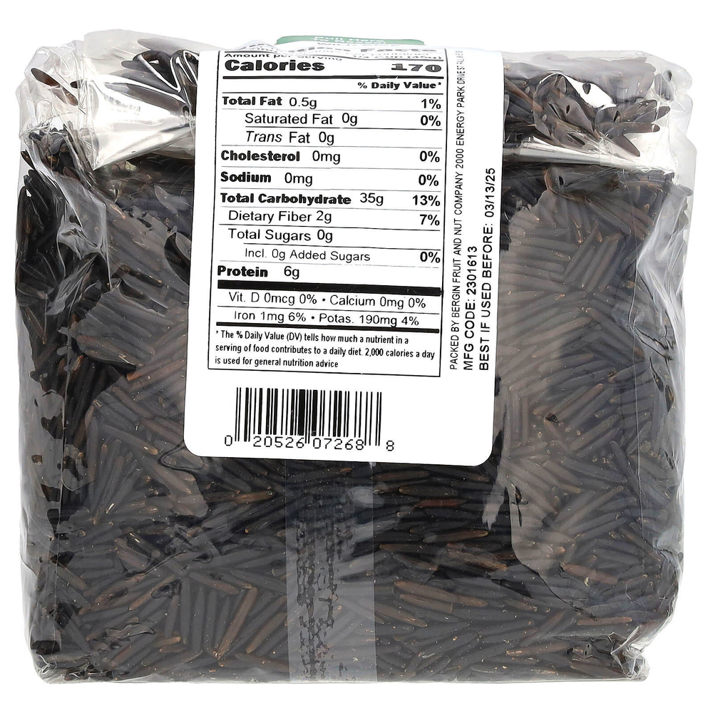 Bergin Fruit and Nut Company, Дикий рис, 454 г (16 унций)
