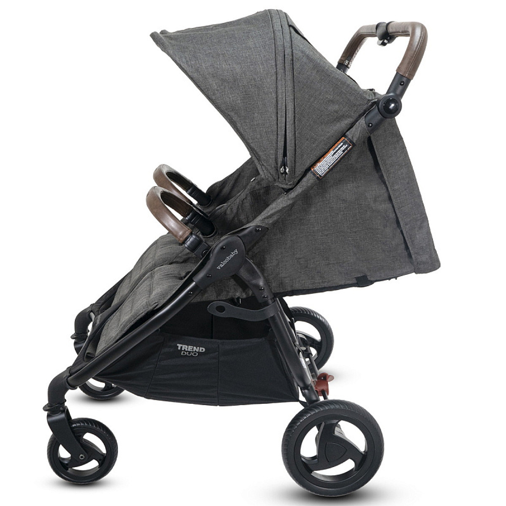 Детская прогулочная коляска для двойни Valco baby Snap Duo Trend Charcoal