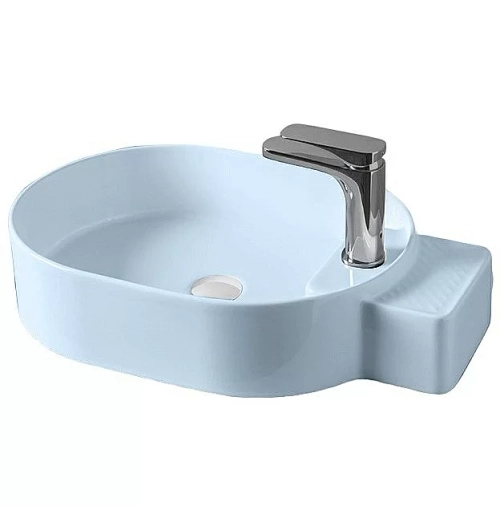 Раковина накладная Artceram CARTESIO 44 CAL001 blue acquarello
