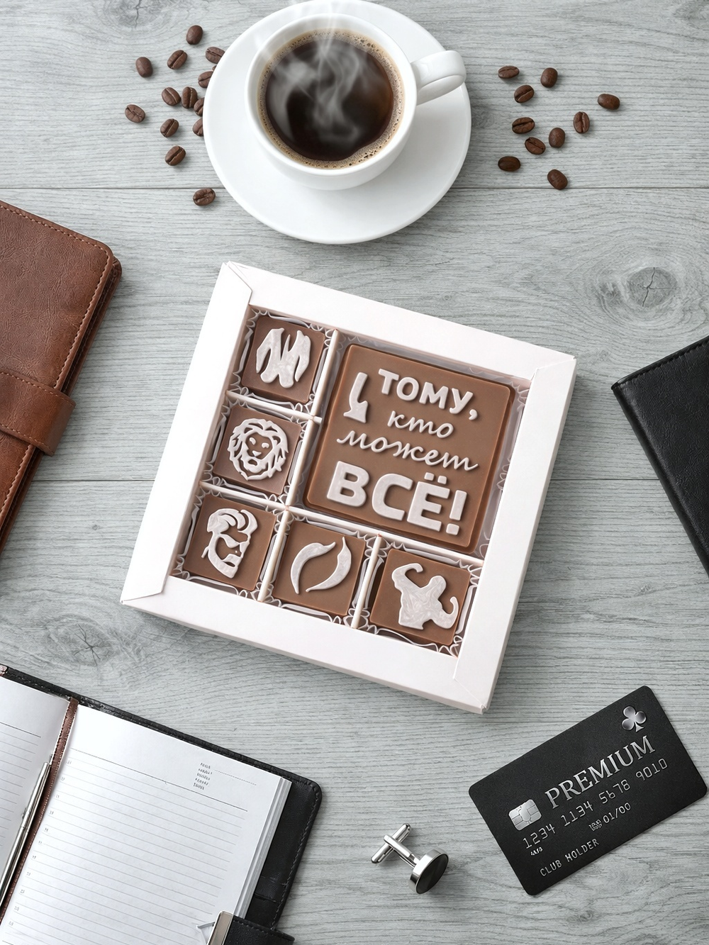 Набор конфет "Тому кто может ВСЕ!" / Шоколадный подарок на день рождение