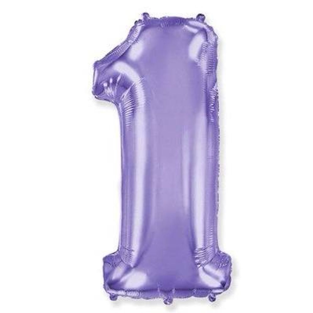 Цифра "1" Сирень