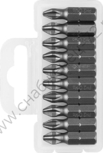ЗУБР 10 шт, PH2 25 мм, Кованые биты (26001-2-25-10)