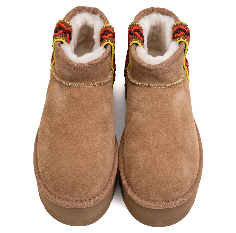 Ugg Classic Ultra Mini Braid Platform Chestnut