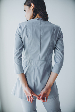 Блуза женская м272 toray твил серый529