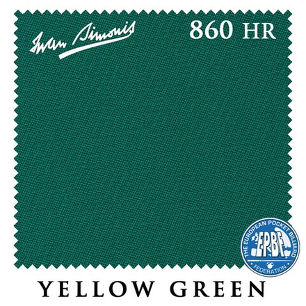 Сукно "Iwan Simonis 860 HR" 198см Yellow Green