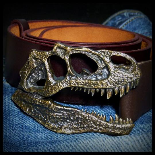 Пряжка для ремня "Череп динозавра"