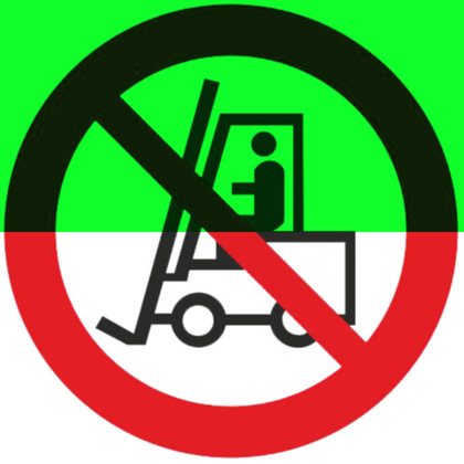 Р07 "Запрещается движение средств напольного транспорта"