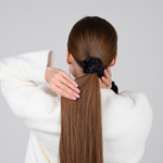 Резинка для волос "FLOWER" чёрный антрацит